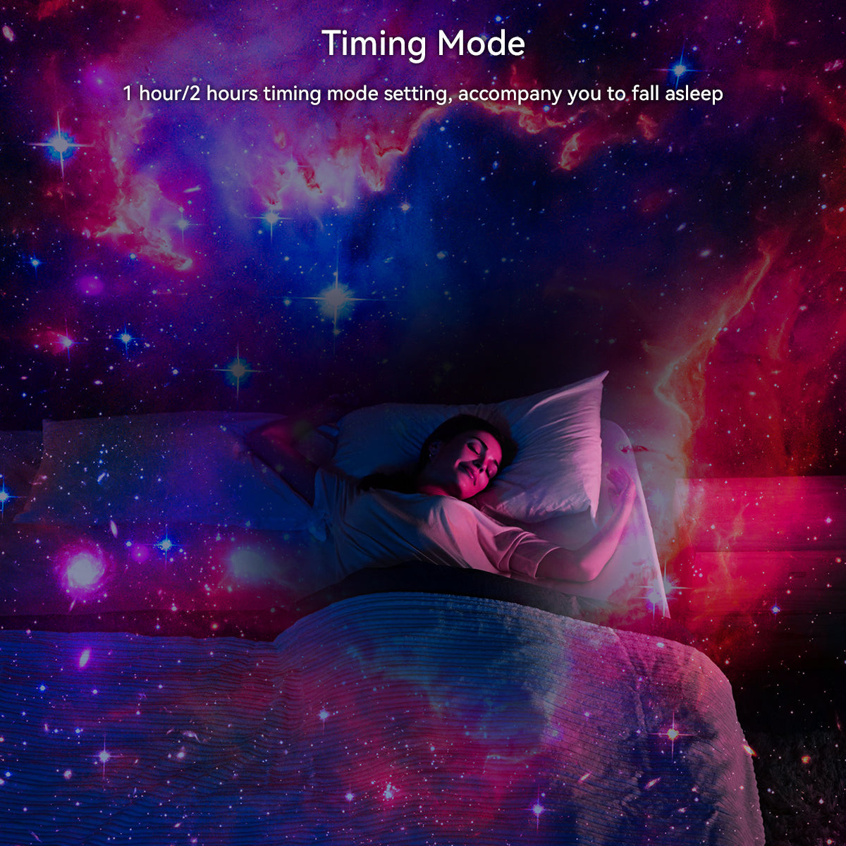 Planetarium Projector for Bedroom, 13 in 1 Star Projector Galaxy Light, Ceiling Night Light Milky Way Mood Lighting with Timer, LED Space Galaxy Lamp Bedroom Room Decor for Adults Kids - White