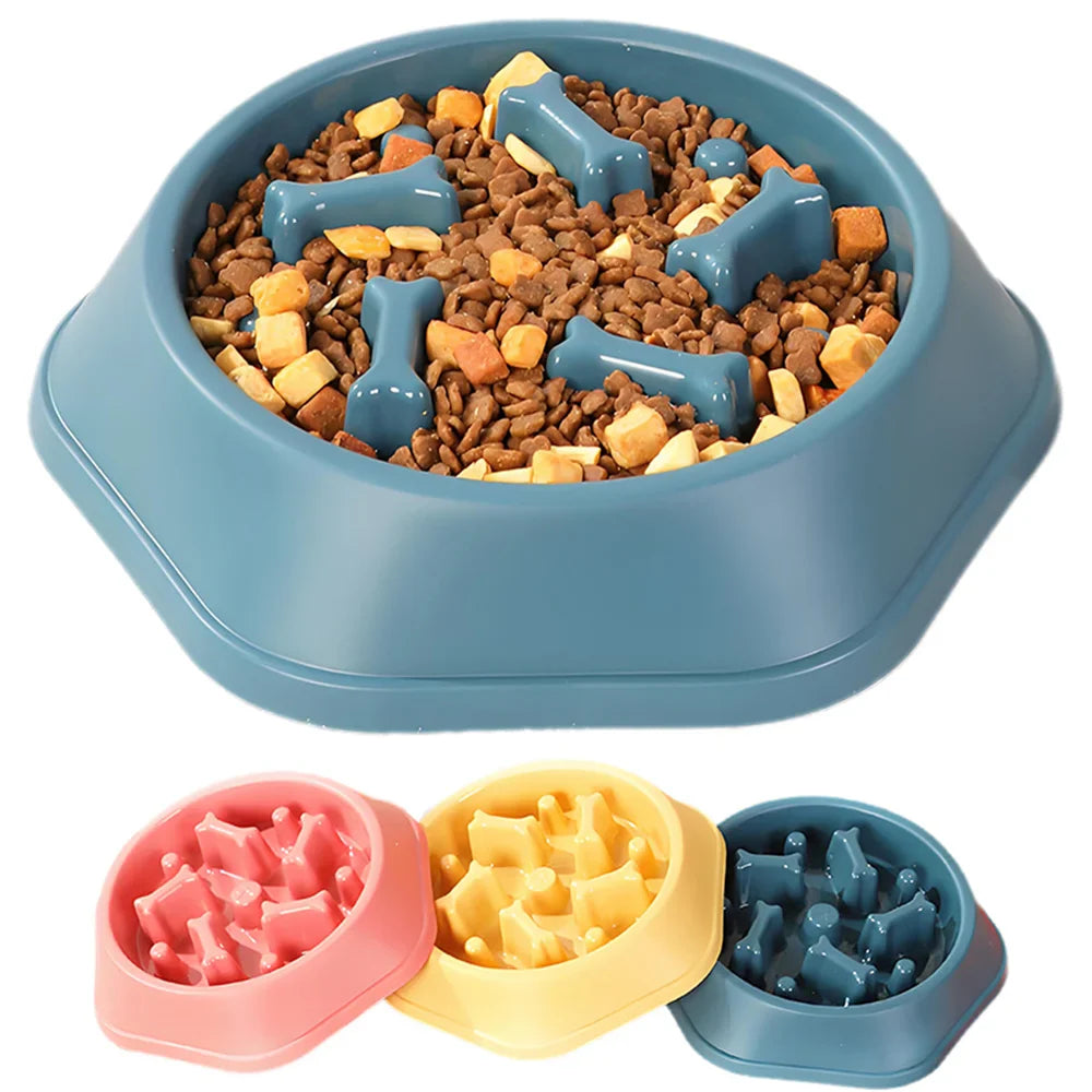 Slow Feeder Dog Bowl | Anti-Choking Puzzle Feeder for Small and Medium Dogs