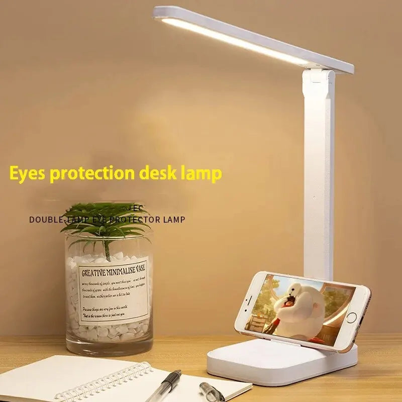 LED Foldable Desk Lamp with Touch Controls | Eye-Care Reading Light