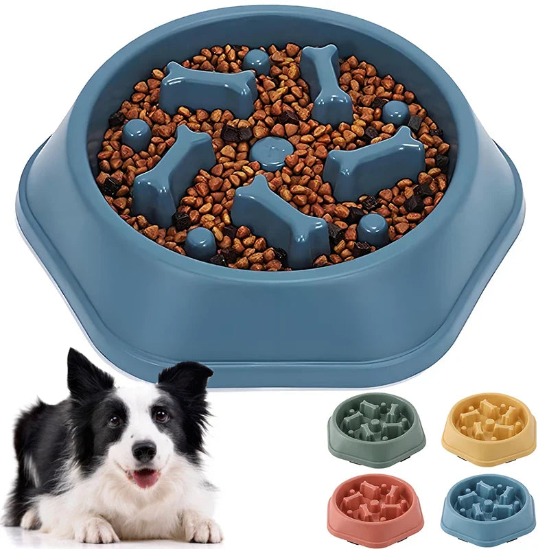 Slow Feeder Dog Bowl | Anti-Choking Puzzle Feeder for Small and Medium Dogs