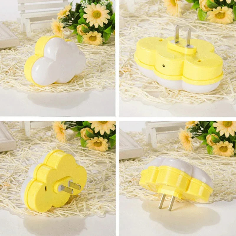 LED Cloud Night Light with Motion Sensor | Smart Plug-in Night Lamp for Kids Bedroom