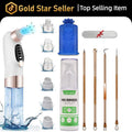Rechargeable Blackhead Remover Pore Vacuum - 6 Attachments 3 Speed Portable Facial Cleaning Tool USB Fast Charge